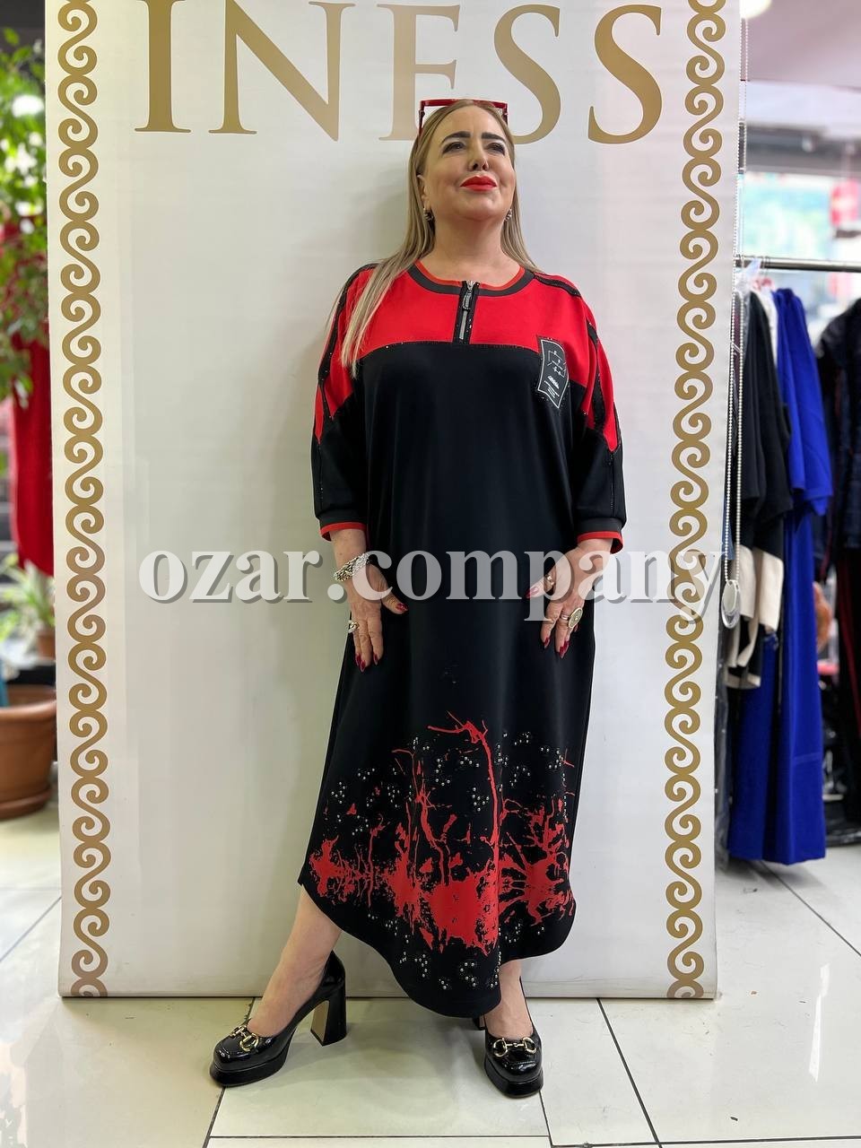 Женское Платье Iness (Большие размеры) Женское Платье Iness (Большие размеры)