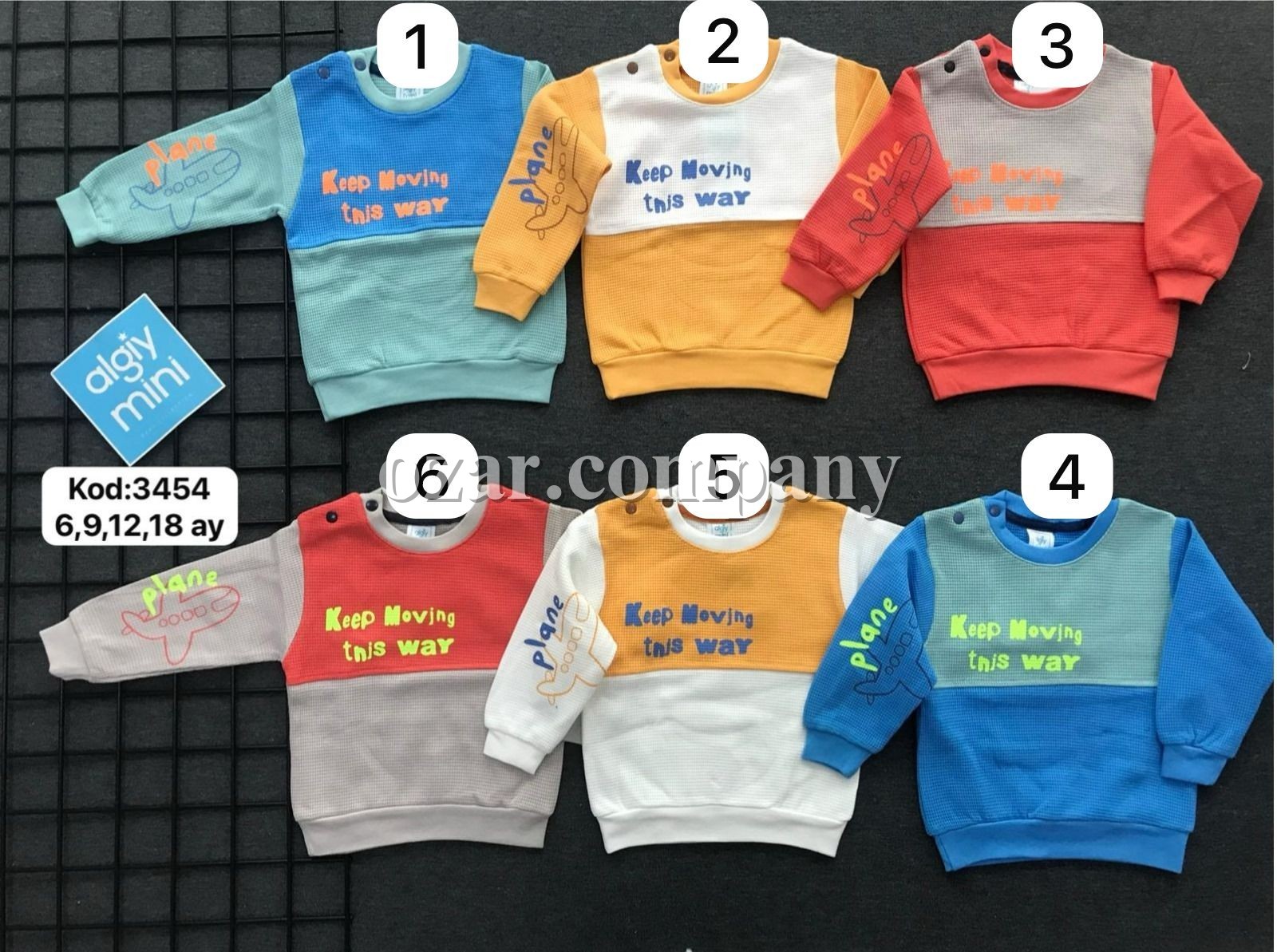 Свитшот Для Мальчика Algiy Mini (6-9-12-18мес.)  Свитшот Для Мальчика Algiy Mini (6-9-12-18мес.)