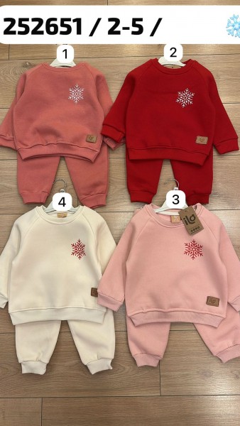 Трикотажный Костюм На Флисе Для Девочки ILO (2-3-4-5лет)