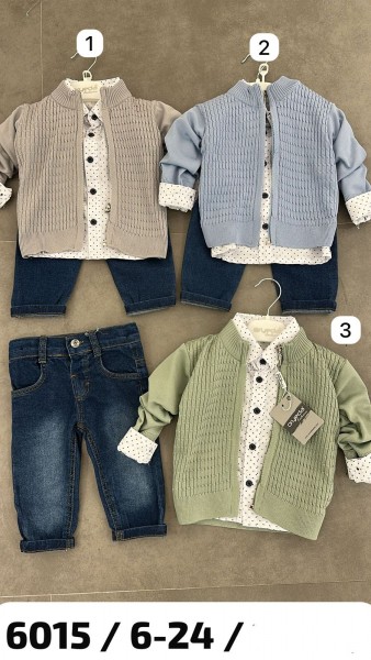 Костюм Тройка Для Мальчика Oryeda (6-12-18-24мес.) Костюм Тройка Для Мальчика Oryeda (6-12-18-24мес.)