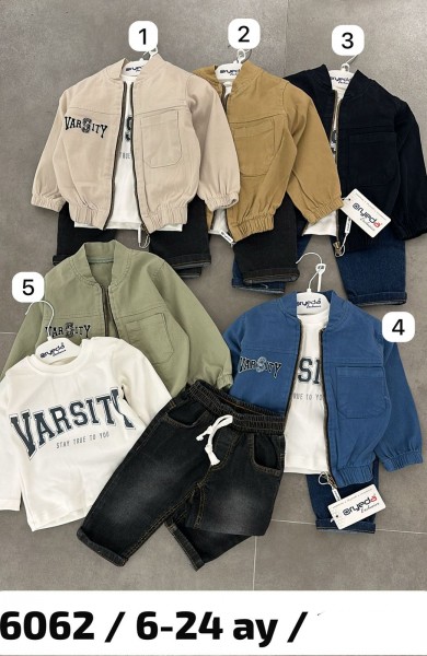 Костюм Тройка Для Мальчика Oryeda (6-12-18-24мес.) Костюм Тройка Для Мальчика Oryeda (6-12-18-24мес.)