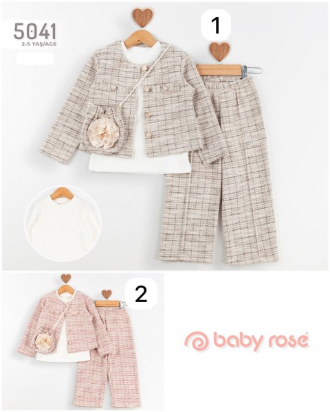 Костюм Тройка Для Девочки Baby Rose (2-3-4-5лет) Костюм Тройка Для Девочки Baby Rose (2-3-4-5лет)