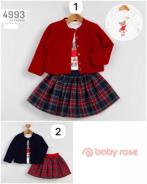 Костюм Тройка Для Девочки Baby Rose (1-2-3-4лет)  Костюм Тройка Для Девочки Baby Rose (1-2-3-4лет)