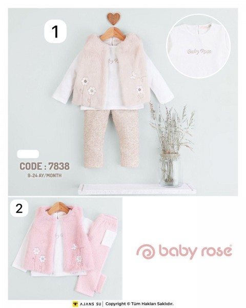 Костюм Тройка Для Девочки Baby Rose (9-12-18-24мес.)