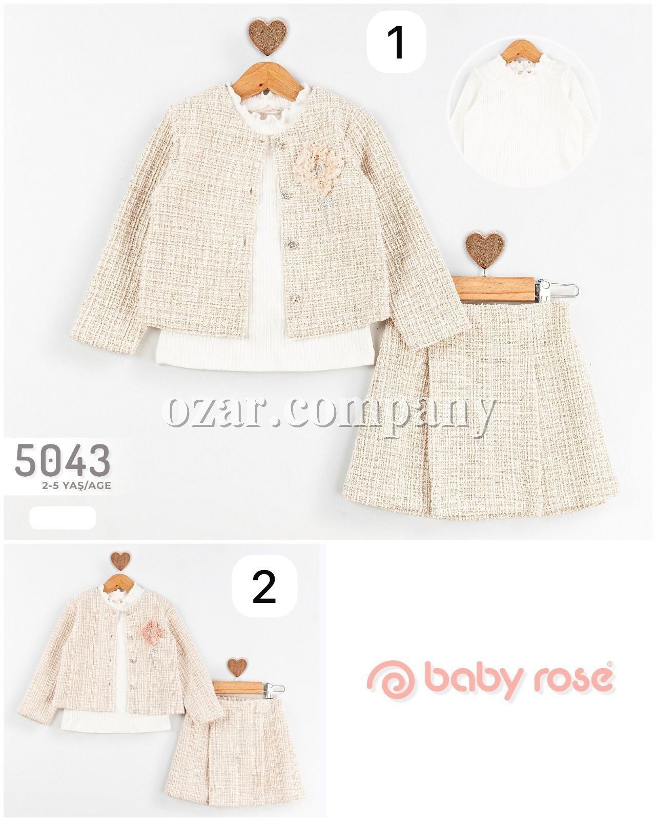 Костюм Тройка Для Девочки Baby Rose (2-3-4-5лет) Костюм Тройка Для Девочки Baby Rose (2-3-4-5лет)