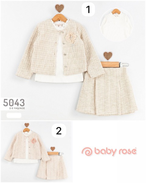 Костюм Тройка Для Девочки Baby Rose (2-3-4-5лет) Костюм Тройка Для Девочки Baby Rose (2-3-4-5лет)