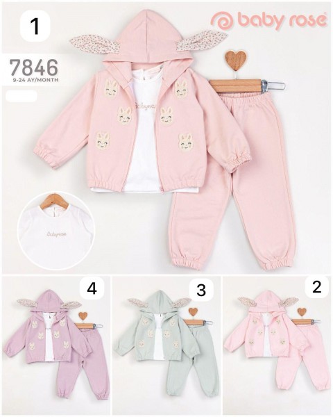 Костюм Тройка Для Девочки Baby Rose (9-12-18-24мес.)