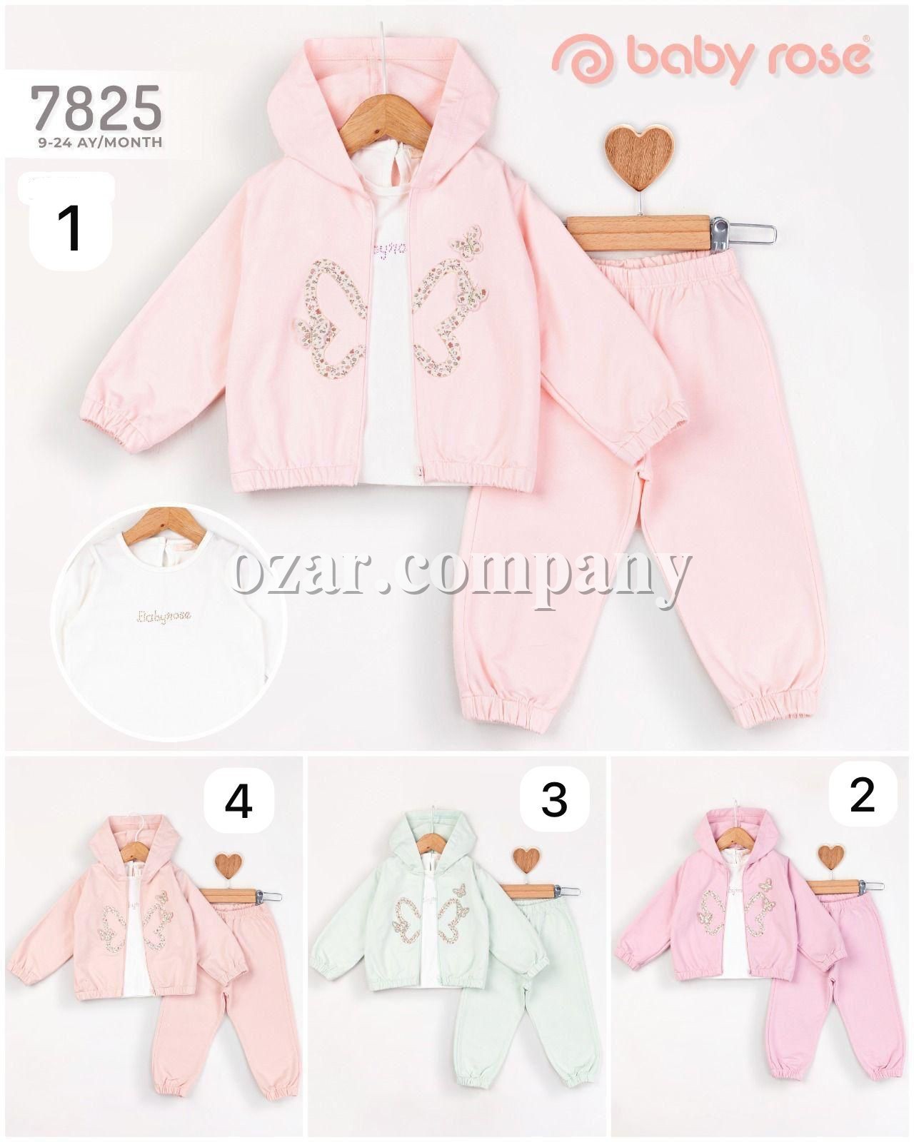 Костюм Тройка Для Девочки Baby Rose (9-12-18-24мес.) Костюм Тройка Для Девочки Baby Rose (9-12-18-24мес.)