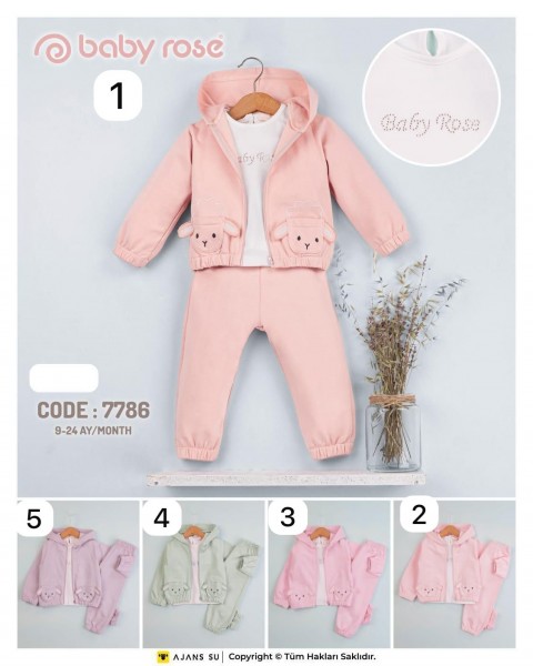 Костюм Тройка Для Девочки Baby Rose (9-12-18-24мес.)