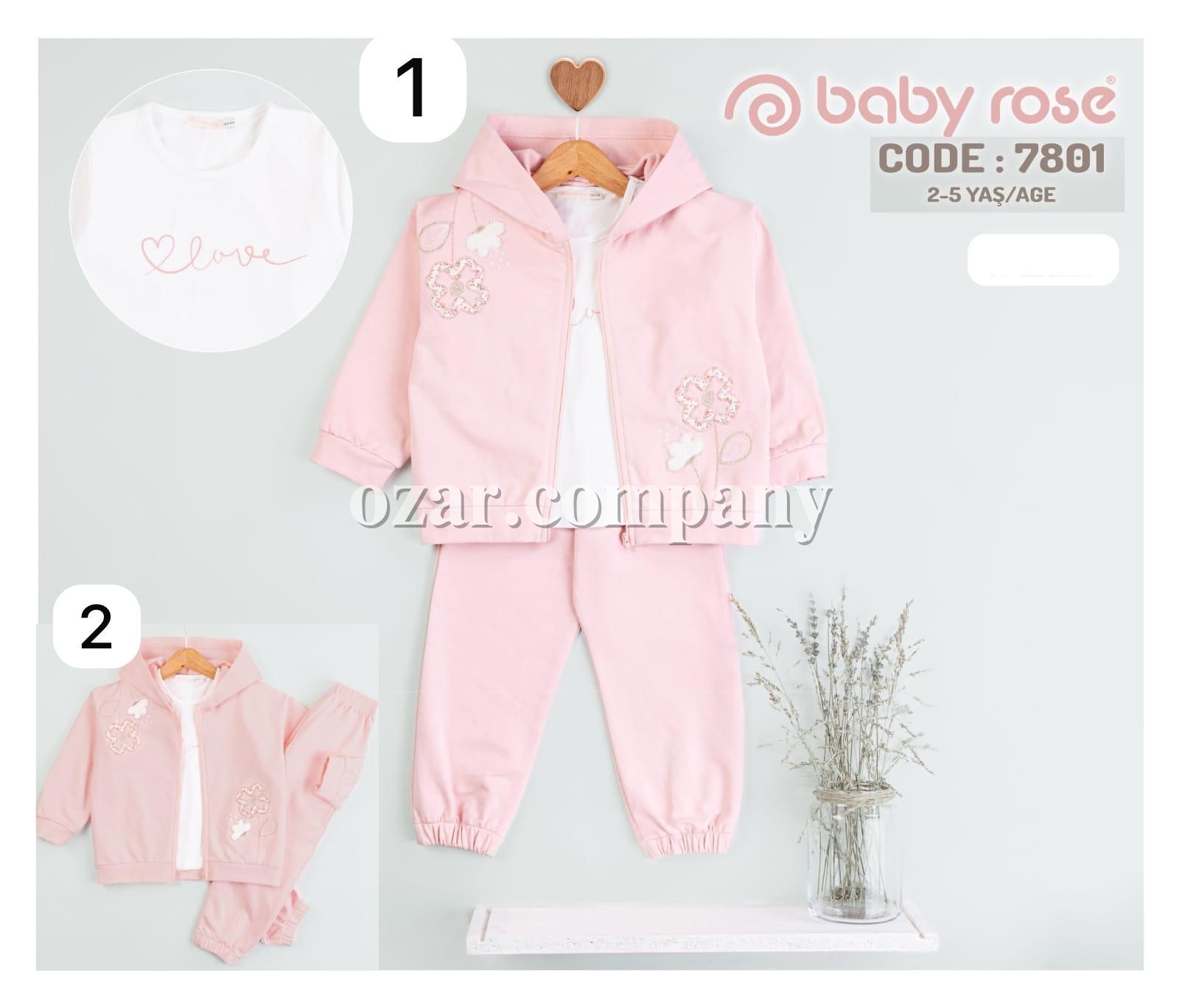 Костюм Тройка Для Девочки Baby Rose (2-3-4-5лет) Костюм Тройка Для Девочки Baby Rose (2-3-4-5лет)
