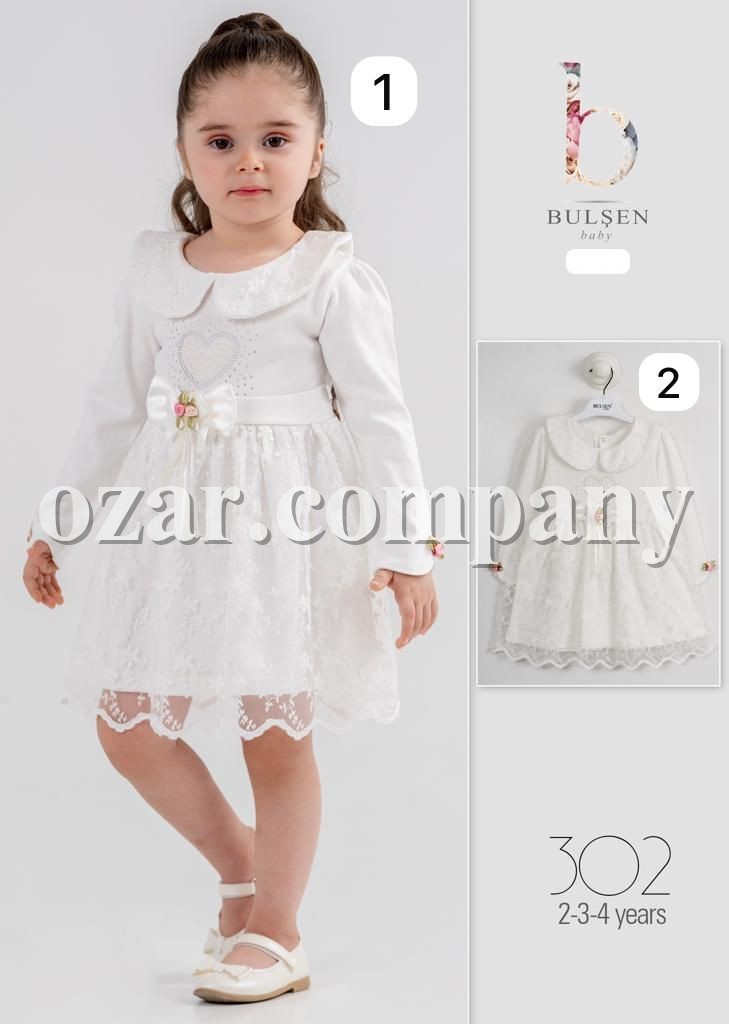Нарядное Платье Для Девочки Bulsen (2-3-4лет)  Нарядное Платье Для Девочки Bulsen (2-3-4лет)
