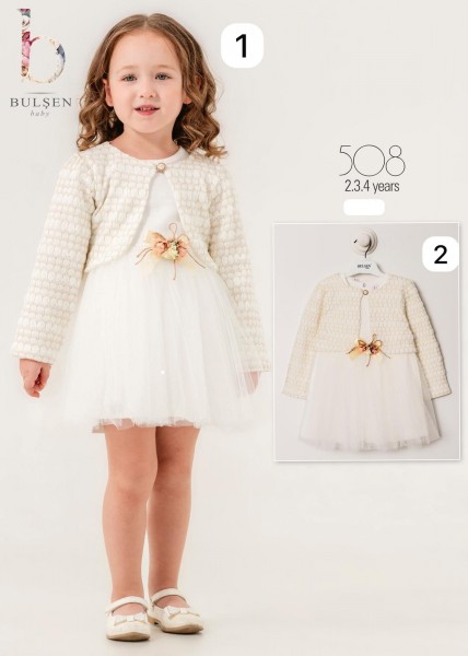 Нарядное Платье Для Девочки Bulsen (2-3-4лет)  Нарядное Платье Для Девочки Bulsen (2-3-4лет)
