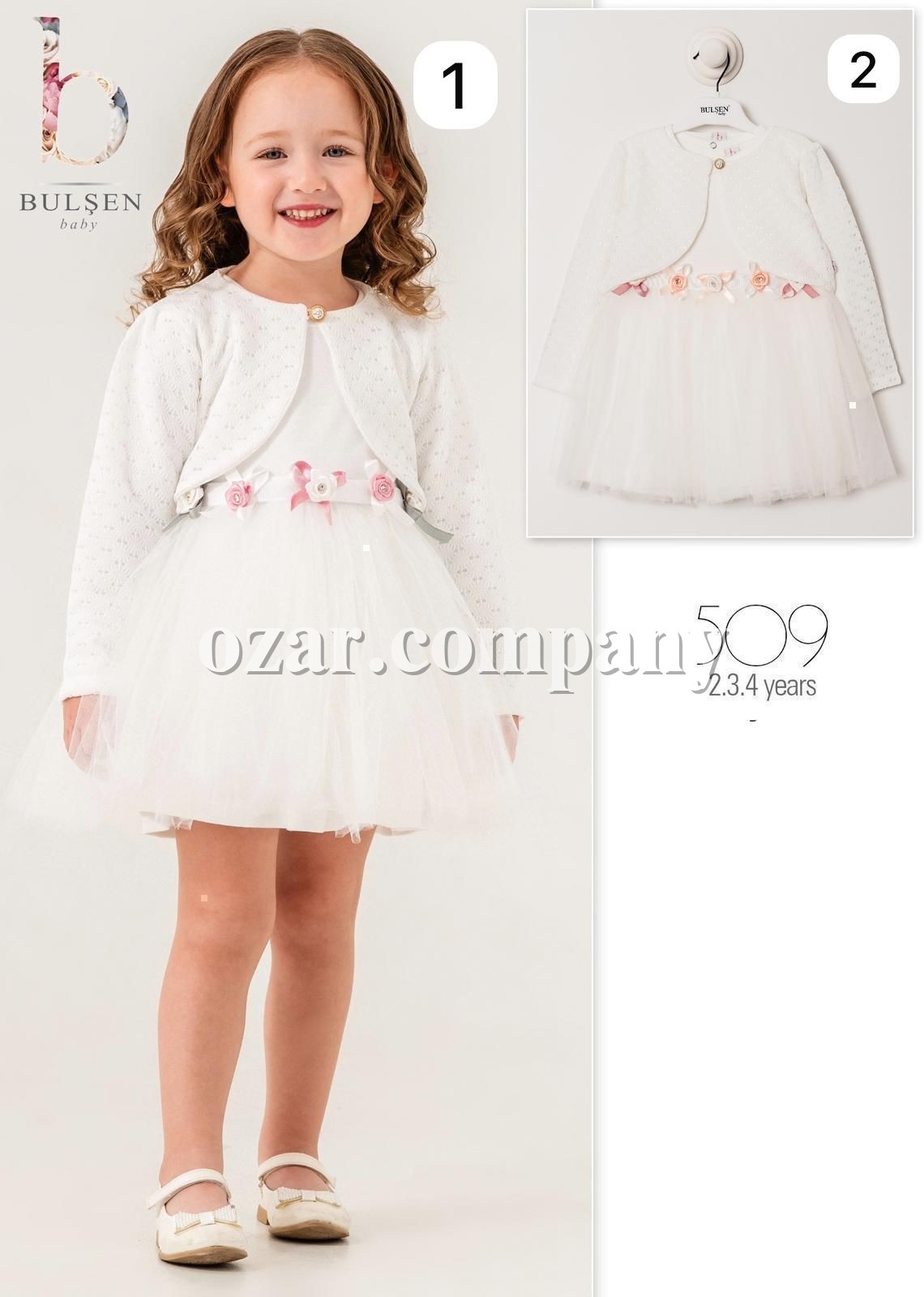 Нарядное Платье Для Девочки Bulsen (2-3-4лет)  Нарядное Платье Для Девочки Bulsen (2-3-4лет)