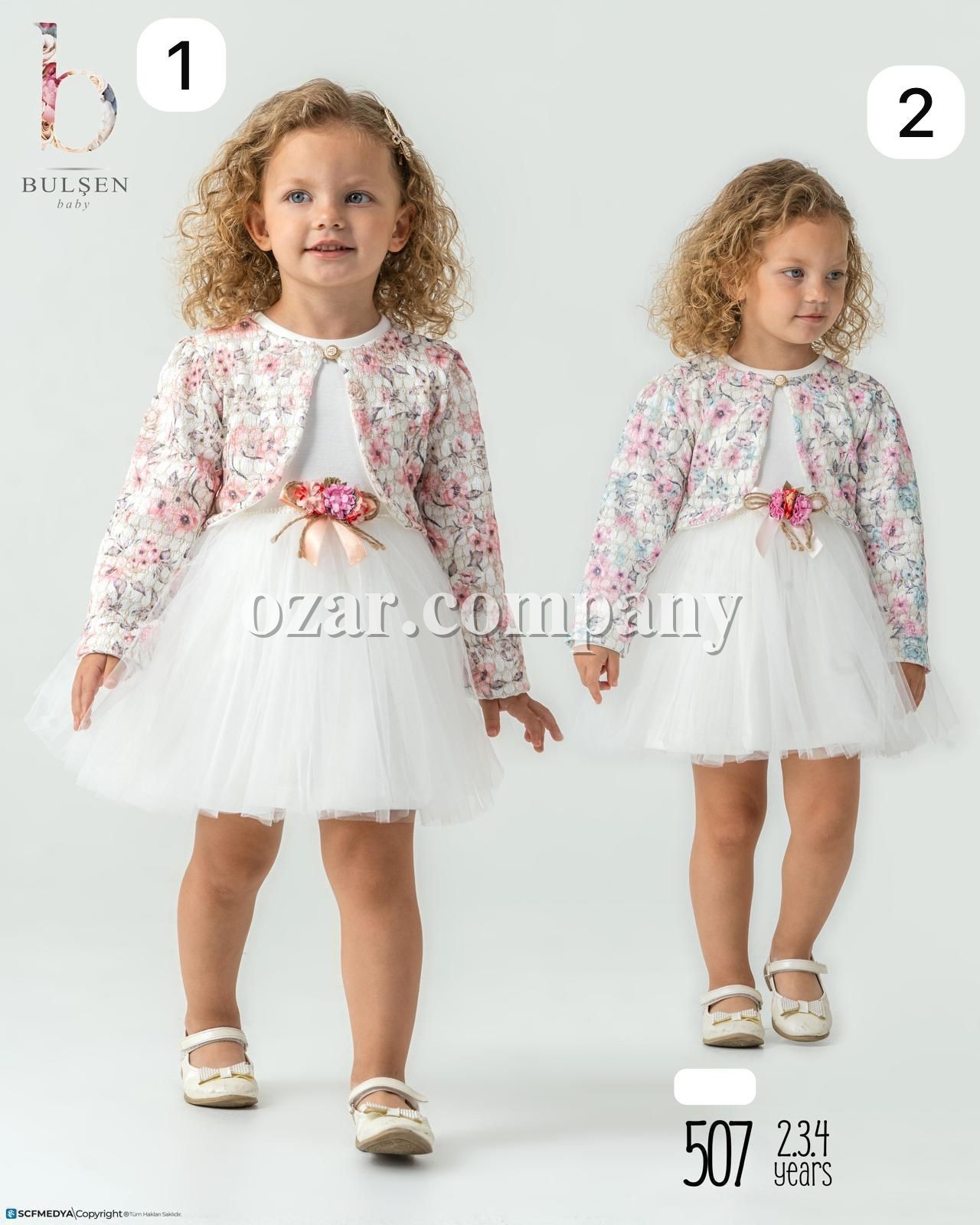 Нарядное Платье Для Девочки Bulsen (2-3-4лет)  Нарядное Платье Для Девочки Bulsen (2-3-4лет)