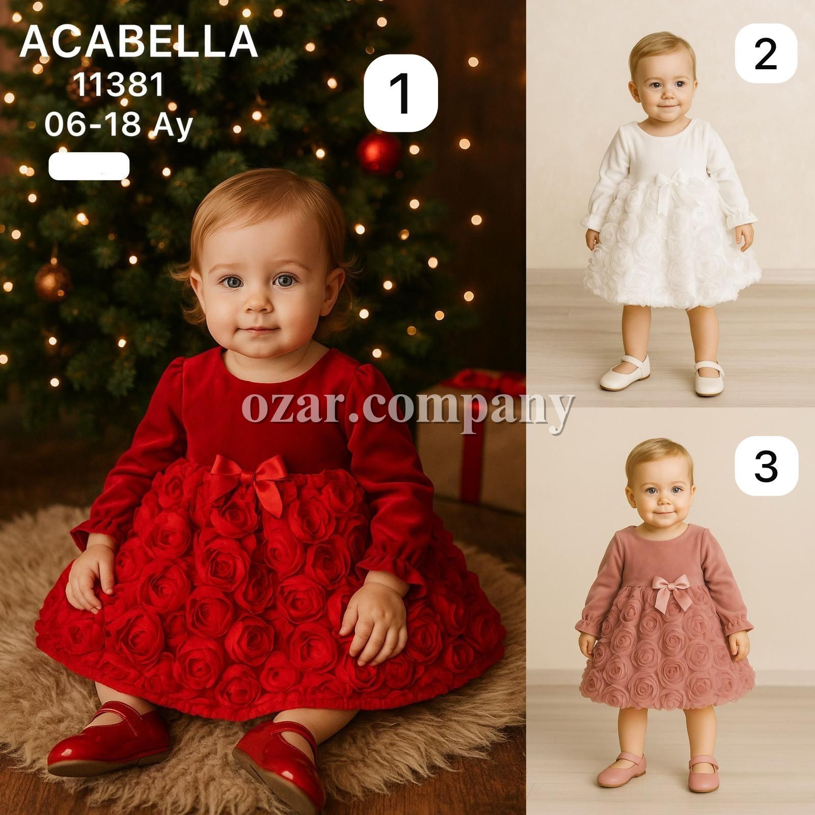 Нарядное Платье Для Девочки Aca Bella (6-9-12-18мес.) Нарядное Платье Для Девочки Aca Bella (6-9-12-18мес.)
