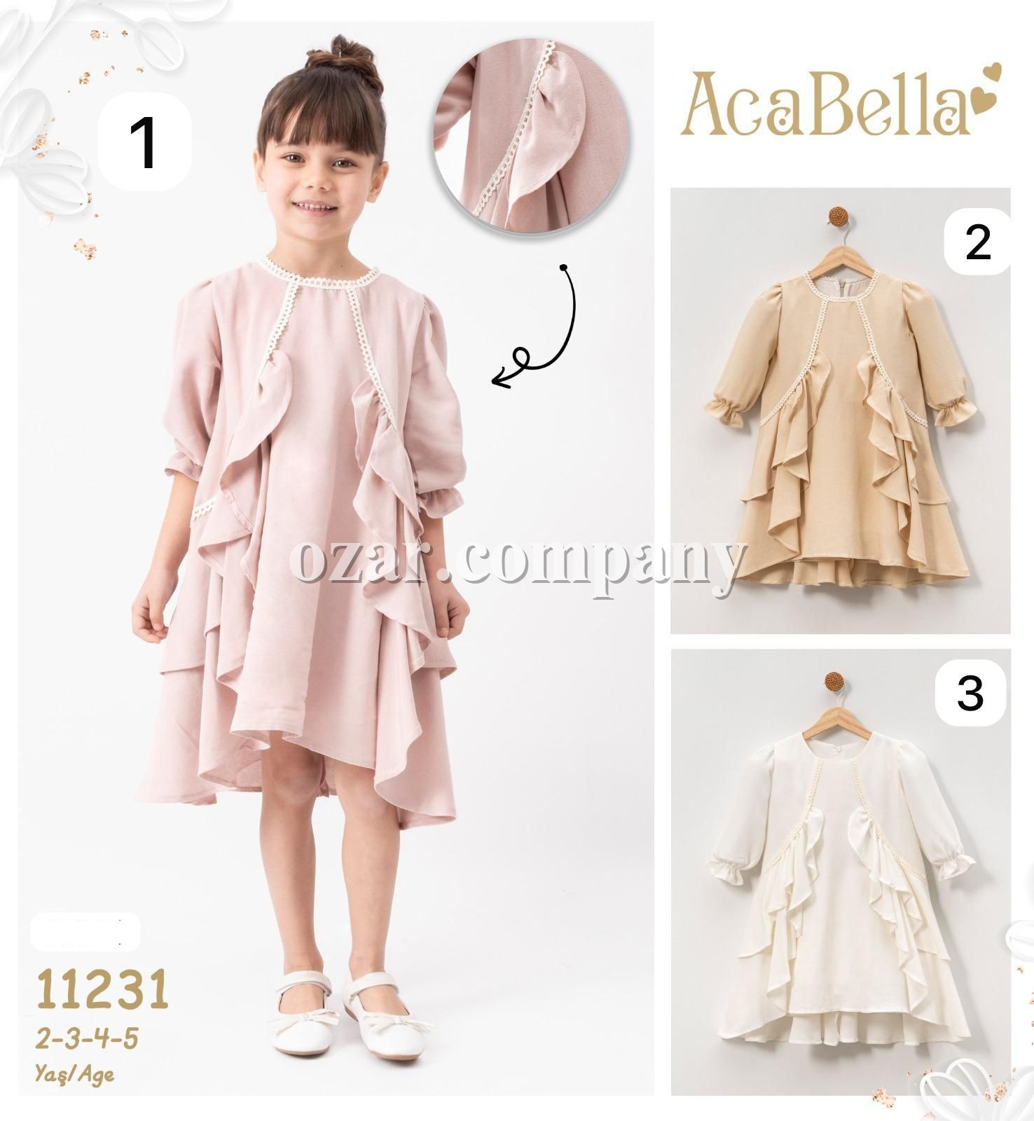 Платье Для Девочки Aca Bella (2-3-4-5лет) Платье Для Девочки Aca Bella (2-3-4-5лет)