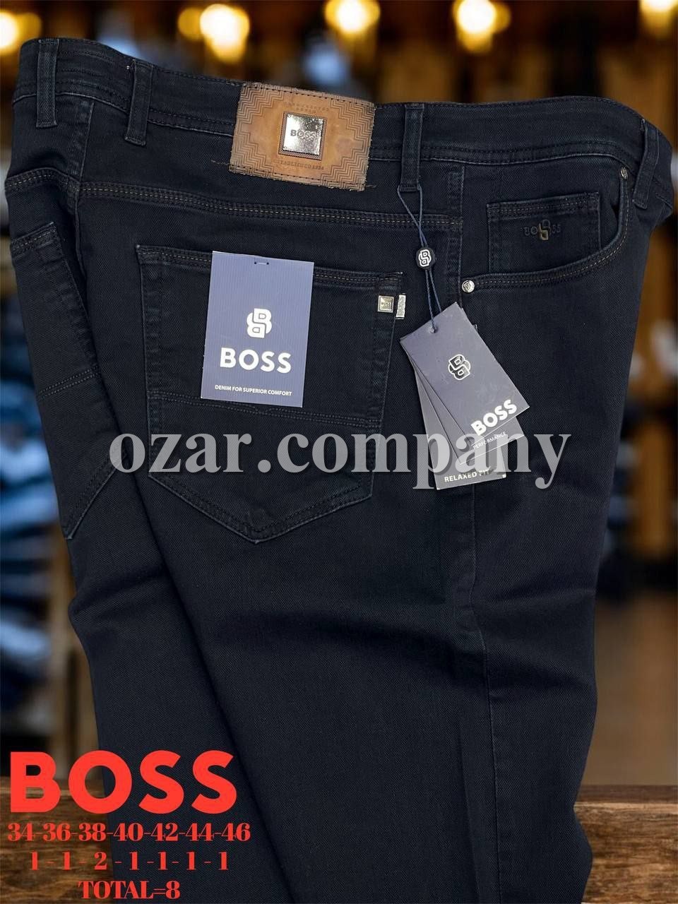 Мужские Джинсы Boss (Большие размеры) Мужские Джинсы Boss (Большие размеры)