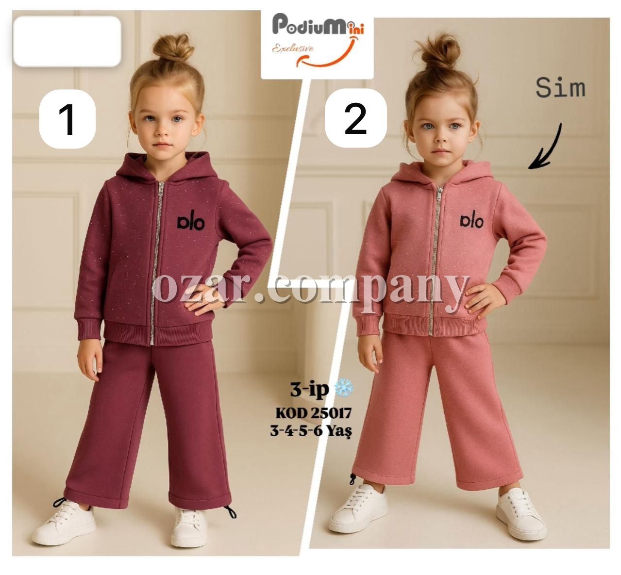Костюм Тринитка На Флисе Для Девочки PodiuMini (3-4-5-6лет) 