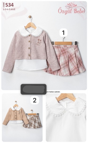 Костюм Тройка Для Девочки Ozgul Bebe (2-3-4-5лет)