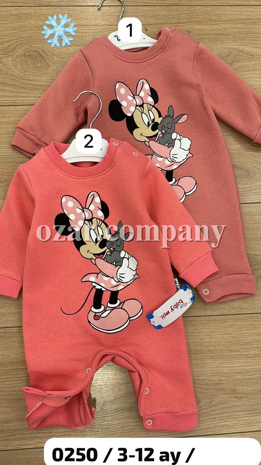 Трикотажный Человечек На Флисе Для Девочки Baby Mii (3-6/6-9/9-12мес.) Трикотажный Человечек На Флисе Для Девочки Baby Mii (3-6/6-9/9-12мес.)