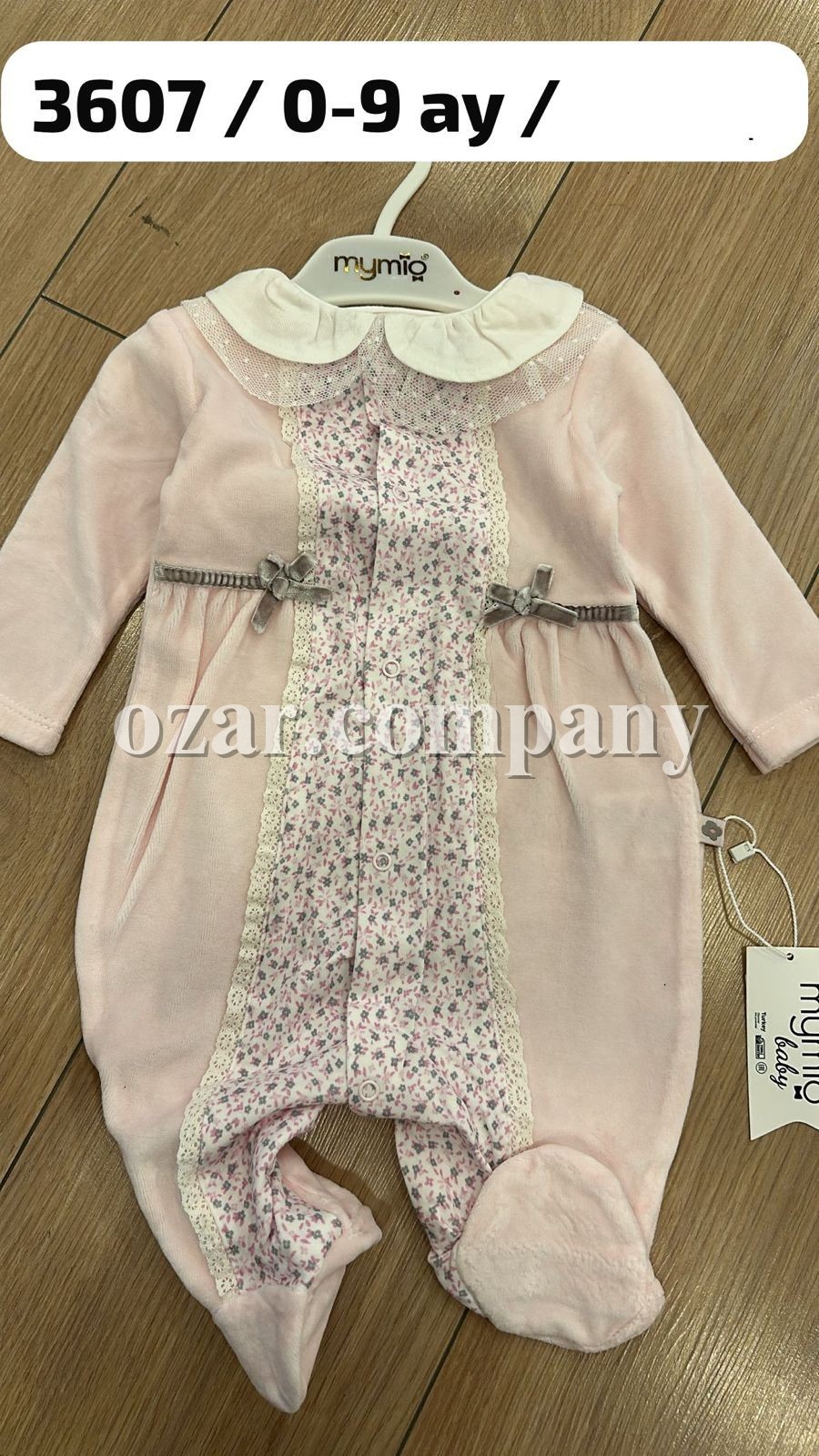 Велюровый Человечек Для Девочки Mymio (0-3-6-9мес.)