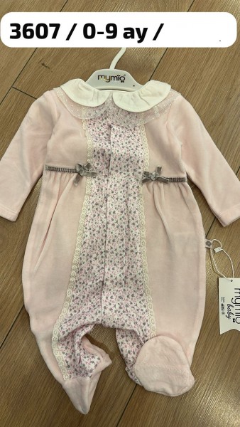 Велюровый Человечек Для Девочки Mymio (0-3-6-9мес.) Велюровый Человечек Для Девочки Mymio (0-3-6-9мес.)