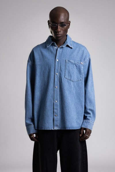 Мужская Джинсовая Рубашка Catch Мужская Джинсовая Рубашка Catch