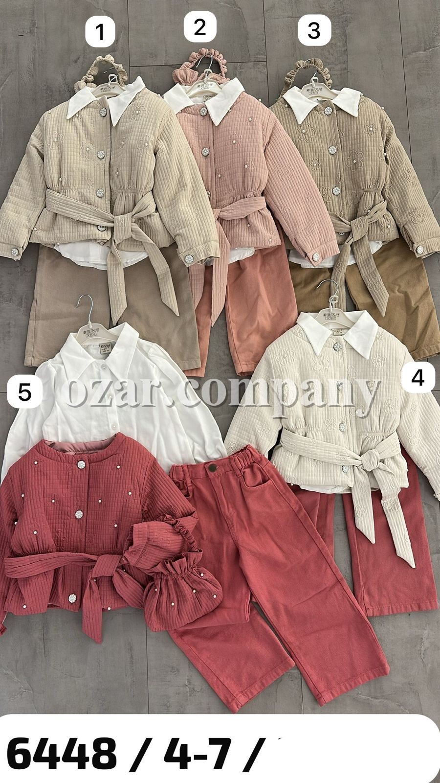 Костюм Тройка Для Девочки Eray Kids (4-5-6-7лет)  Костюм Тройка Для Девочки Eray Kids (4-5-6-7лет)