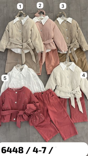 Костюм Тройка Для Девочки Eray Kids (4-5-6-7лет)  Костюм Тройка Для Девочки Eray Kids (4-5-6-7лет)