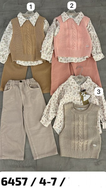 Костюм Тройка Для Девочки Eray Kids (4-5-6-7лет)  Костюм Тройка Для Девочки Eray Kids (4-5-6-7лет)