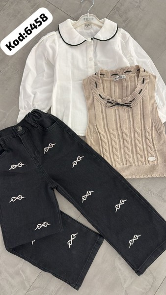 Костюм Тройка Для Девочки Eray Kids (4-5-6-7лет)  Костюм Тройка Для Девочки Eray Kids (4-5-6-7лет)