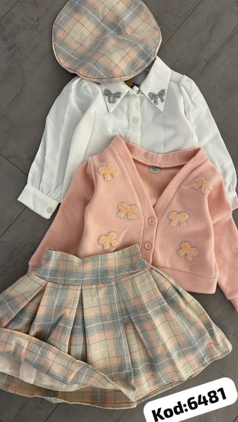 Костюм Тройка Для Девочки Eray Kids (3-4-5-6лет)  Костюм Тройка Для Девочки Eray Kids (3-4-5-6лет)