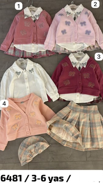 Костюм Тройка Для Девочки Eray Kids (3-4-5-6лет)  Костюм Тройка Для Девочки Eray Kids (3-4-5-6лет)