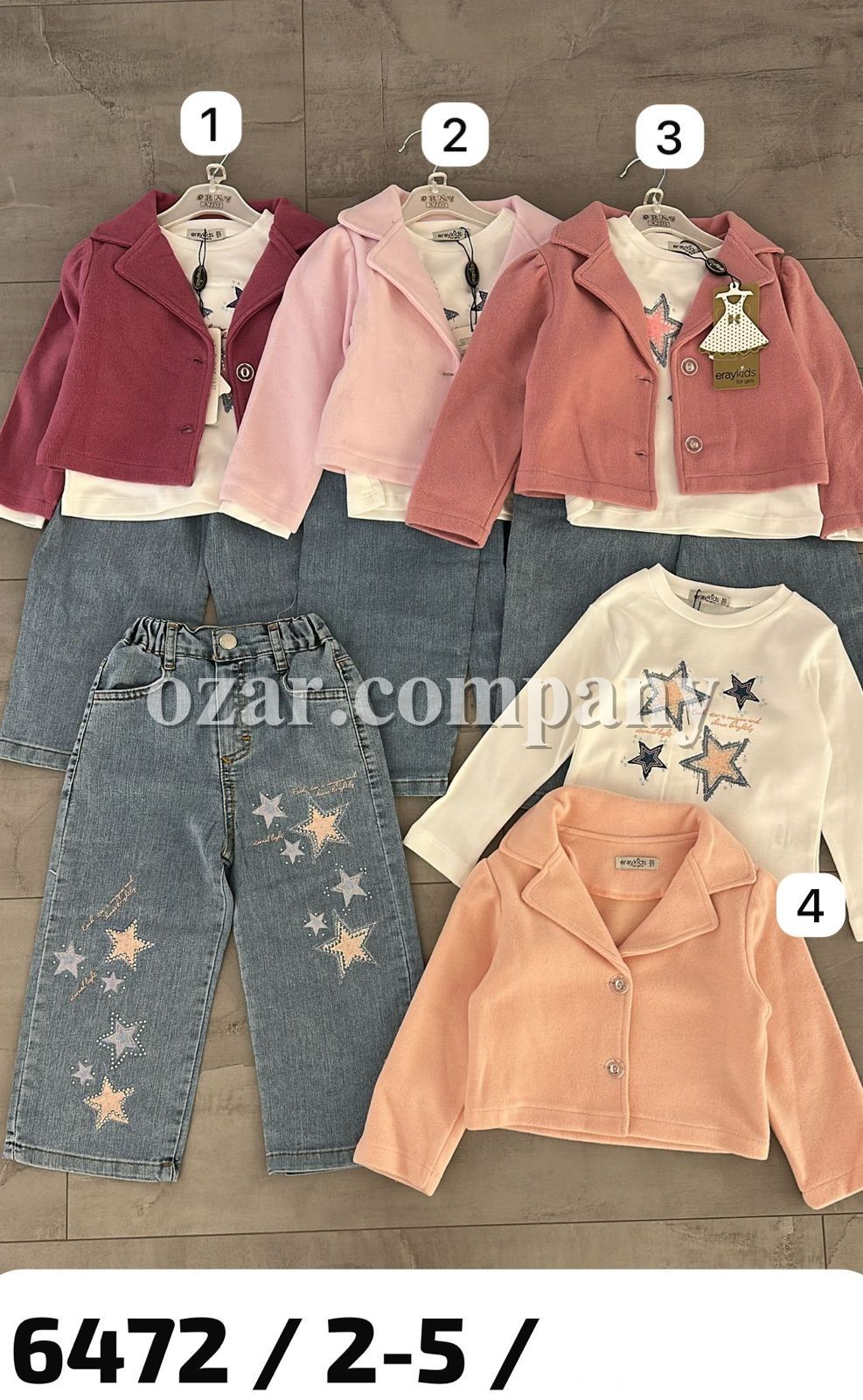 Костюм Тройка Для Девочки Eray Kids (2-3-4-5лет) Костюм Тройка Для Девочки Eray Kids (2-3-4-5лет)