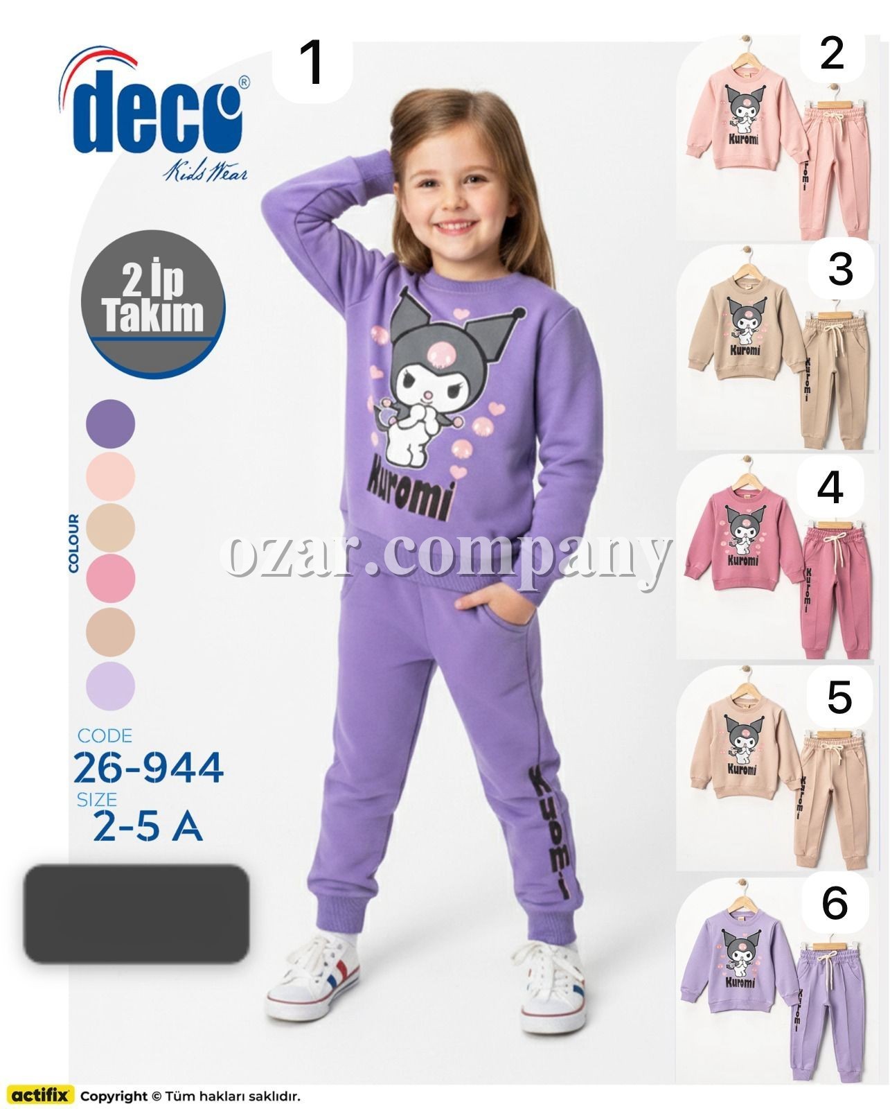 Костюм Двунитка Для Девочки Deco (2-3-4-5лет) Костюм Двунитка Для Девочки Deco (2-3-4-5лет)