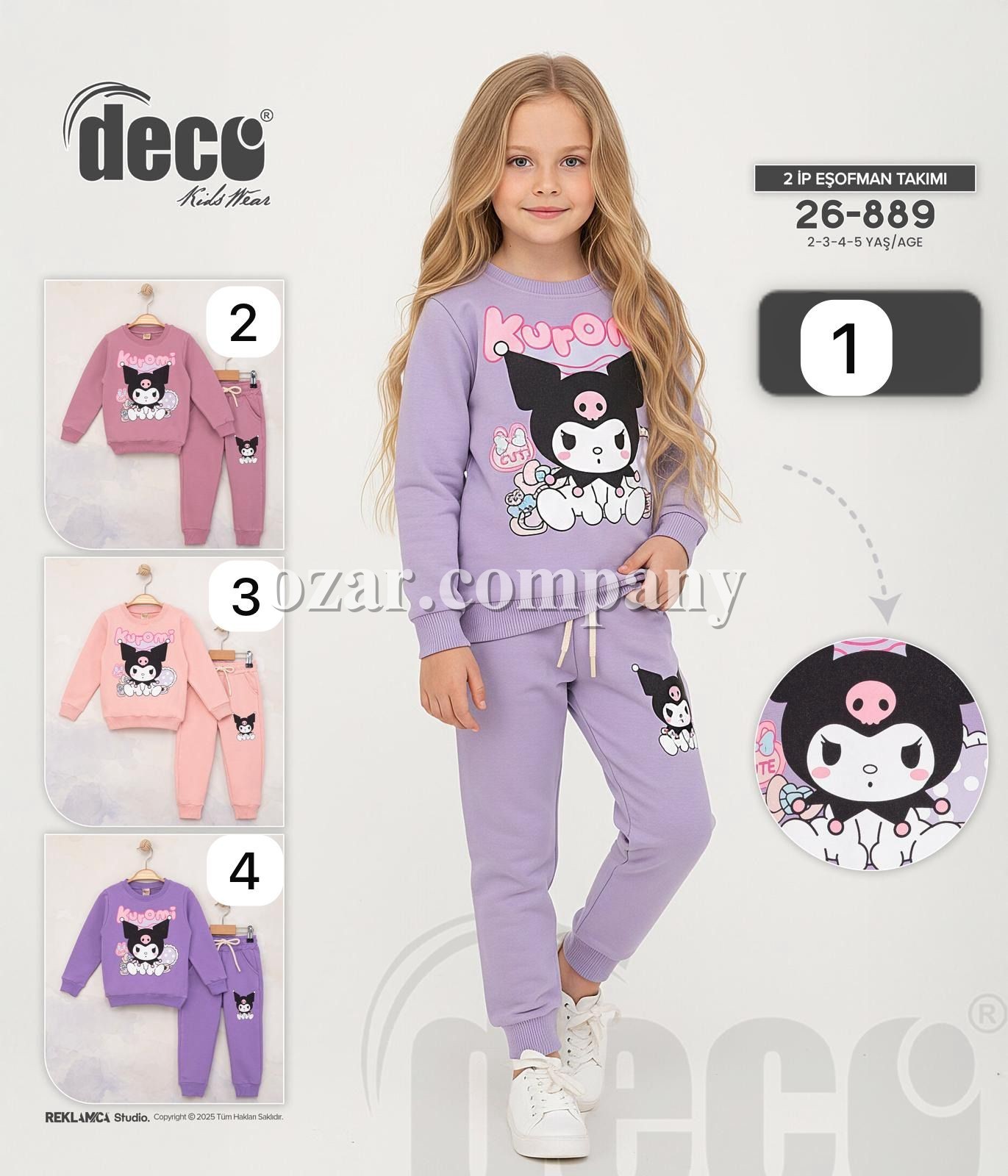 Костюм Двунитка Для Девочки Deco (2-3-4-5лет) Костюм Двунитка Для Девочки Deco (2-3-4-5лет)