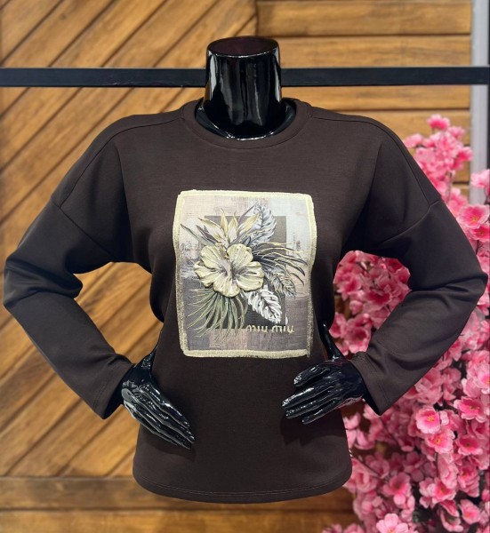 Женский Свитшот Miu Miu Женский Свитшот Miu Miu