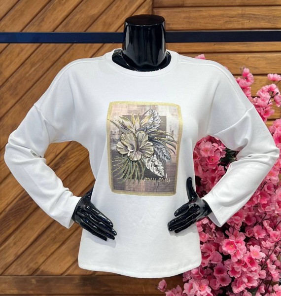 Женский Свитшот Miu Miu Женский Свитшот Miu Miu