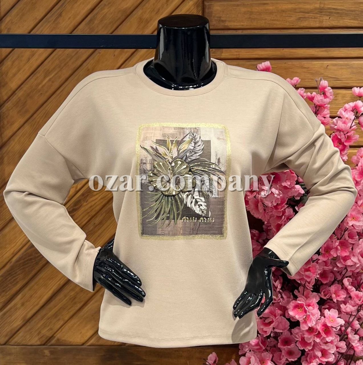 Женский Свитшот Miu Miu Женский Свитшот Miu Miu