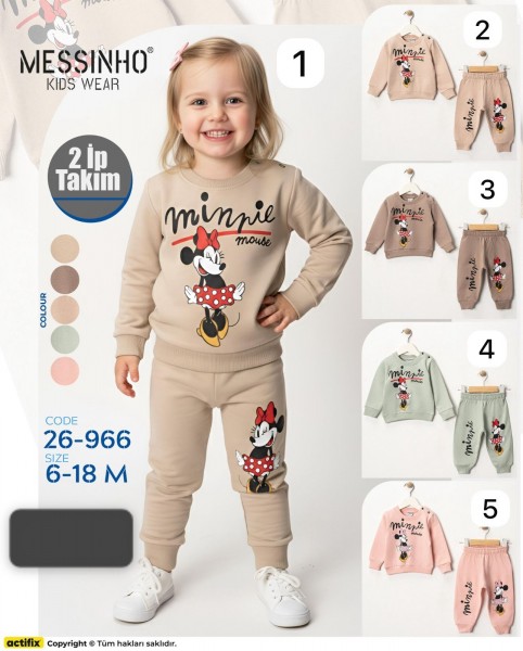 Костюм Двунитка Для Девочки Messinho (6-9-12-18мес.) Костюм Двунитка Для Девочки Messinho (6-9-12-18мес.)