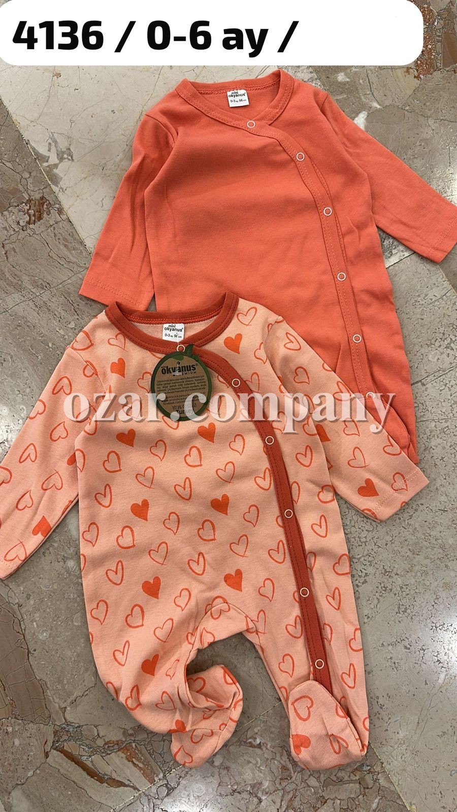 Пара Человечков Для Девочки Okyanus (0-3/3-6мес. по 2 шт.)  Пара Человечков Для Девочки Okyanus (0-3/3-6мес. по 2 шт.)