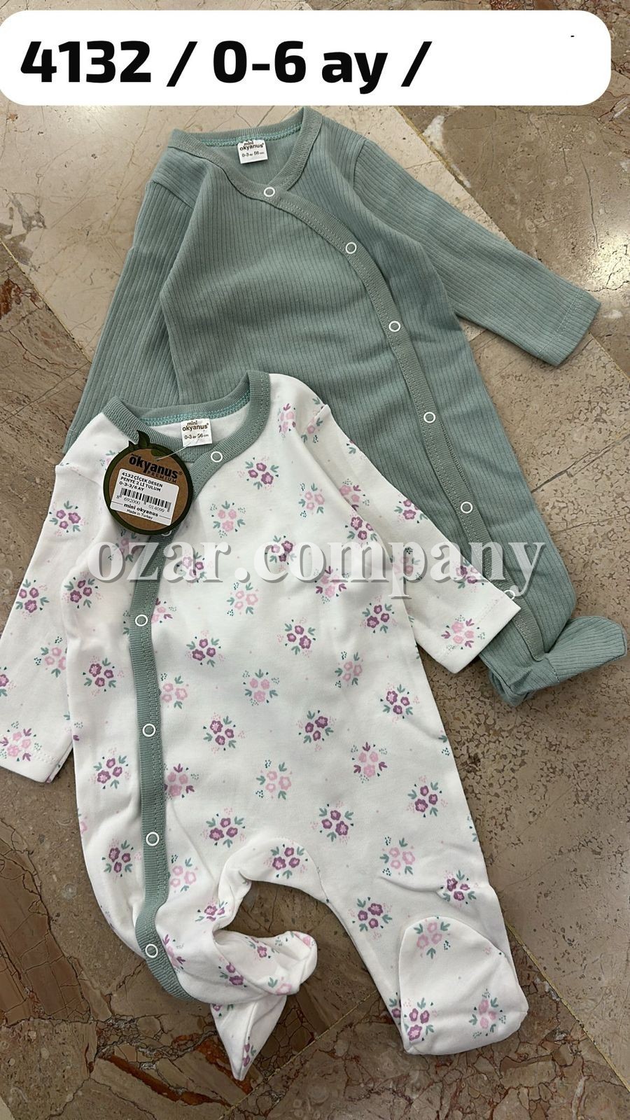 Пара Человечков Для Девочки Okyanus (0-3/3-6мес. по 2 шт.)  Пара Человечков Для Девочки Okyanus (0-3/3-6мес. по 2 шт.)