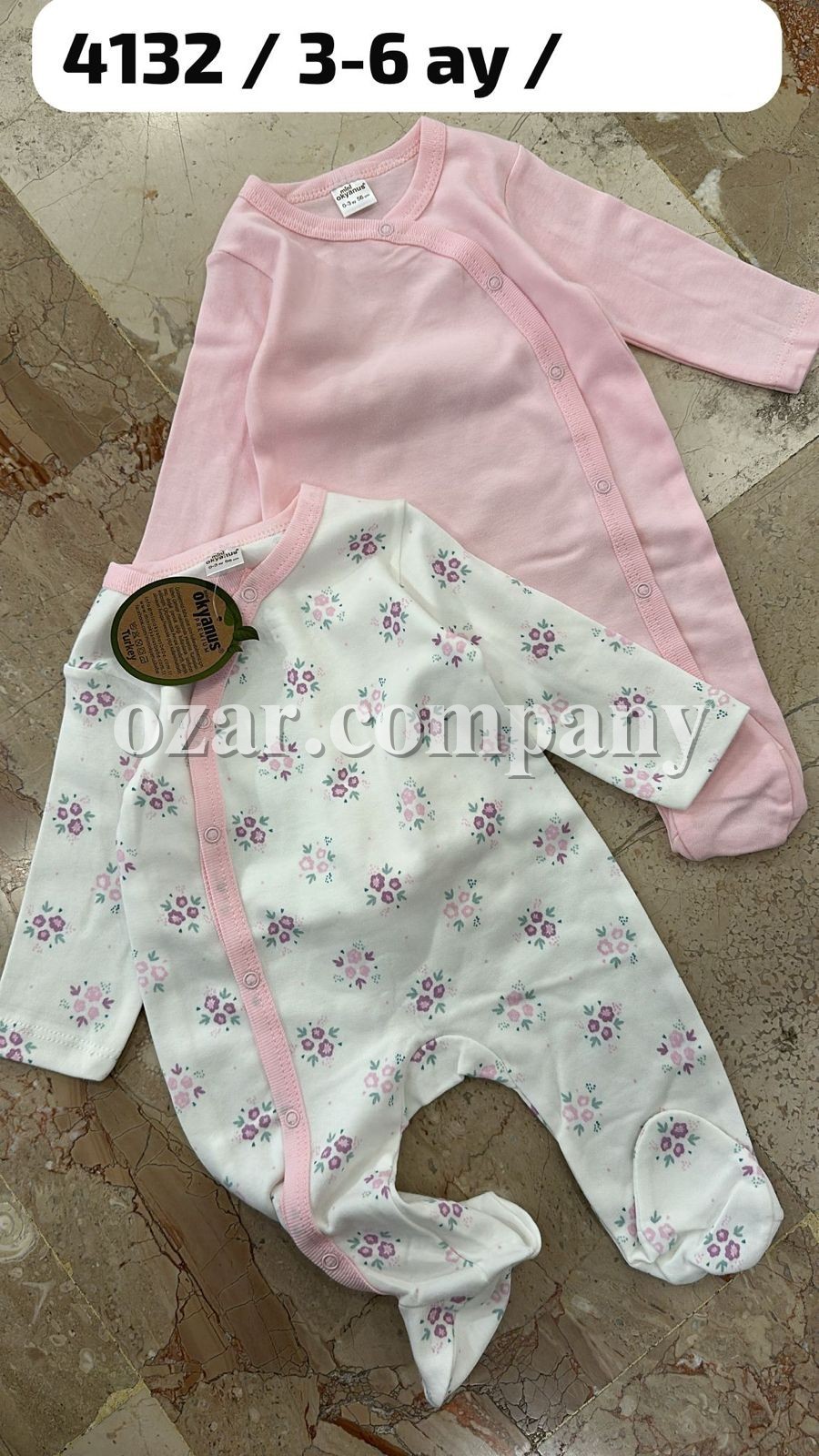 Пара Человечков Для Девочки Okyanus (0-3/3-6мес. по 2 шт.)  Пара Человечков Для Девочки Okyanus (0-3/3-6мес. по 2 шт.)