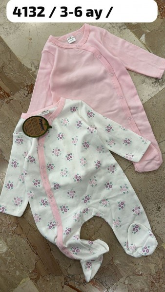 Пара Человечков Для Девочки Okyanus (0-3/3-6мес. по 2 шт.)  Пара Человечков Для Девочки Okyanus (0-3/3-6мес. по 2 шт.)