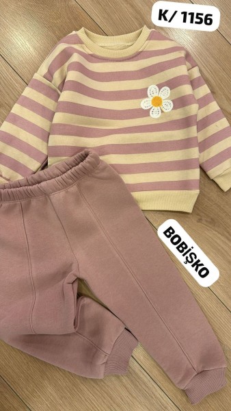 Трикотажный Костюм На Флисе Для Девочки Bobisko (2-3-4-5лет) Трикотажный Костюм На Флисе Для Девочки Bobisko (2-3-4-5лет)