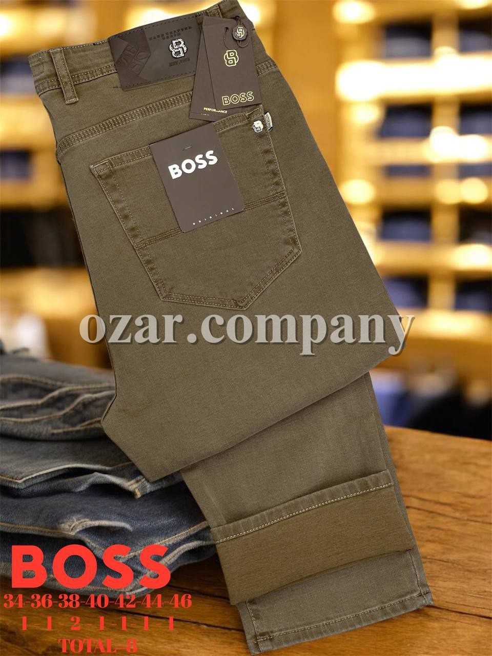 Мужские Джинсы Boss (Большие размеры) Мужские Джинсы Boss (Большие размеры)