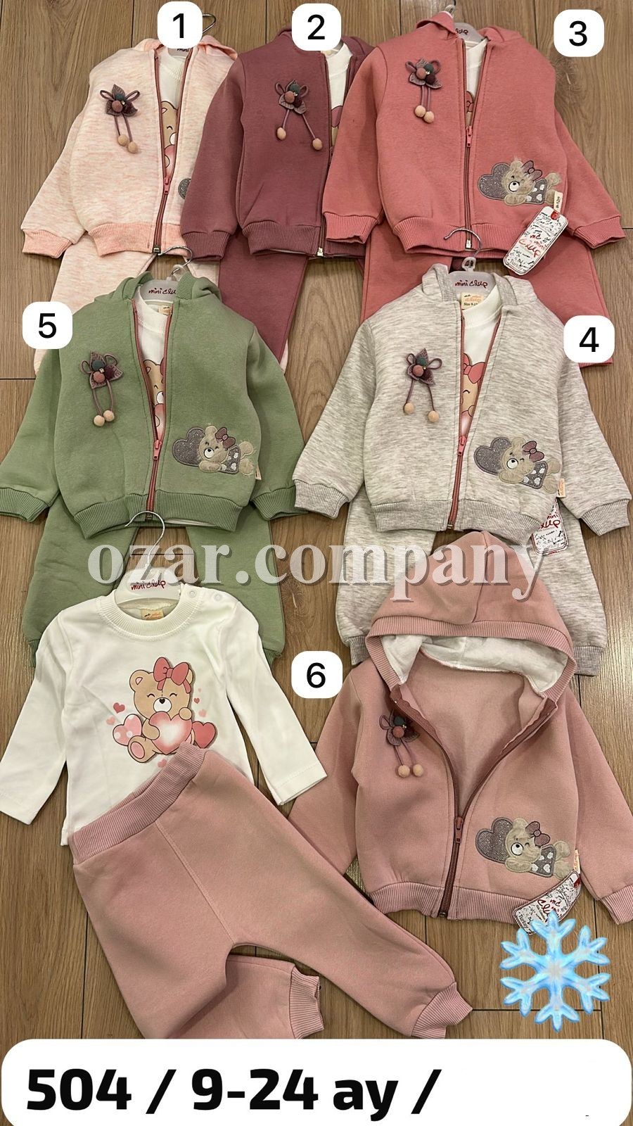 Костюм Тройка На Флисе Для Девочки Mini Clup (9-12-18-24мес.) Костюм Тройка На Флисе Для Девочки Mini Clup (9-12-18-24мес.)