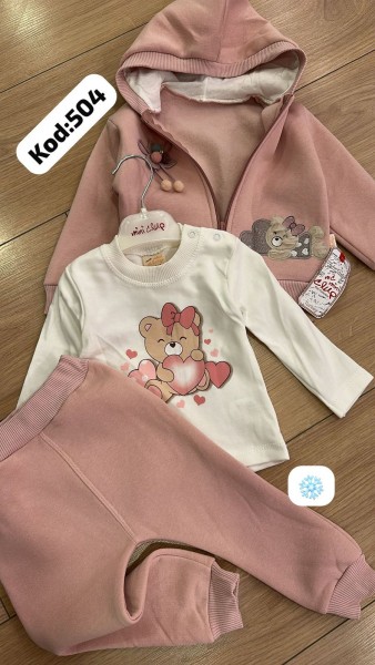 Костюм Тройка На Флисе Для Девочки Mini Clup (9-12-18-24мес.) Костюм Тройка На Флисе Для Девочки Mini Clup (9-12-18-24мес.)