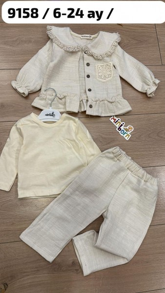 Костюм Тройка Для Девочки Mini Born (6-9/9-12/12-18/18-24мес.) Костюм Тройка Для Девочки Mini Born (6-9/9-12/12-18/18-24мес.)