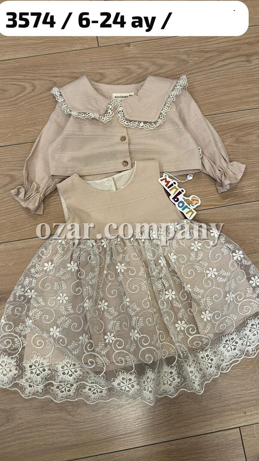 Сарафан Для Девочки Mini Born (6-9/9-12/12-18/18-24мес.) Сарафан Для Девочки Mini Born (6-9/9-12/12-18/18-24мес.)